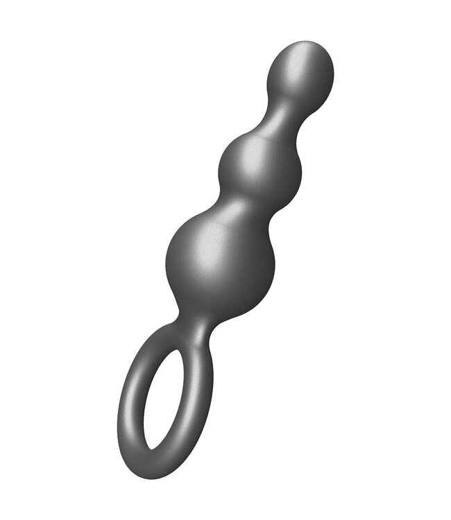 The Stuffer 3-Balls Metallic  Silicone Plug