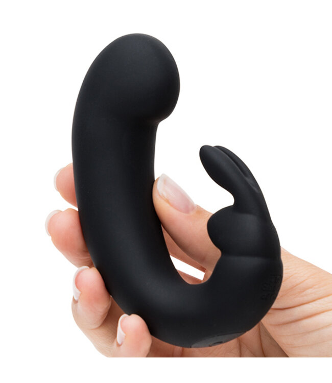 Sensation Chargeable G-Spot Rabbit Vibrator - Black