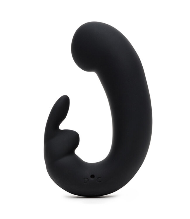 Sensation Chargeable G-Spot Rabbit Vibrator - Black