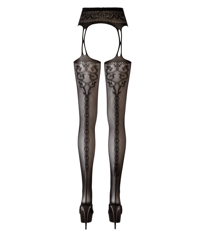 Stockings With Garter Belt - Black