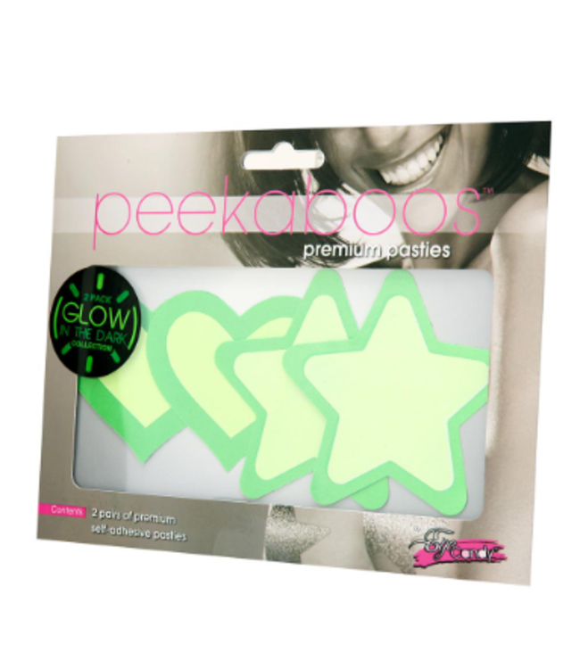 Pasties Glow in the dark Hearts And Stars