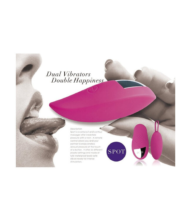 DORR - Spot - Draadloos Duo Ei + Oplegvibrator - Roze