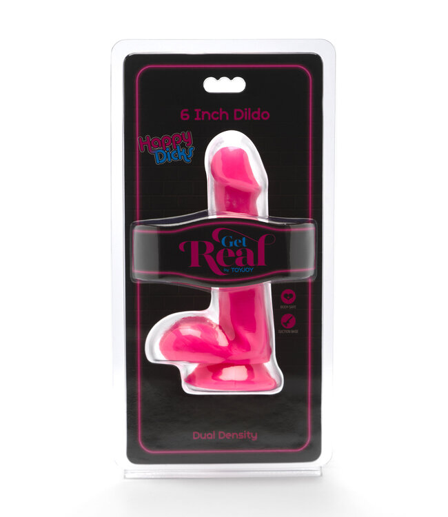 ToyJoy Get Real Happy Dicks Dildo 6' Balls