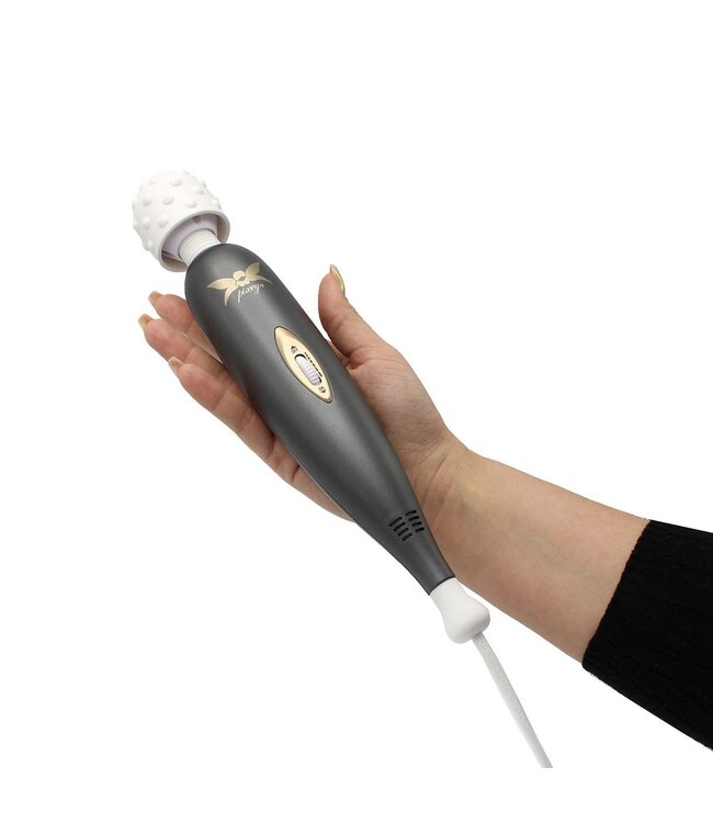 Exceed v2 Wand Vibrator met kabel Zwart - Wit