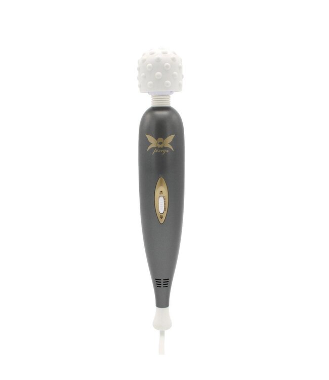 Exceed v2 Wand Vibrator met kabel Zwart - Wit