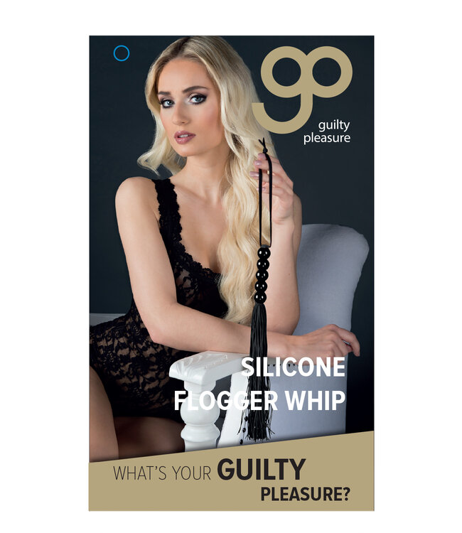 Silicone Flogger Whip Black