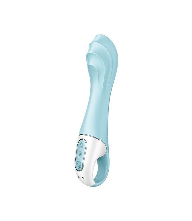 Satisfyer - Air Pump Vibrator 5+ - Opblaasbare G-Spot Vibrator (met App Control) - Blauw