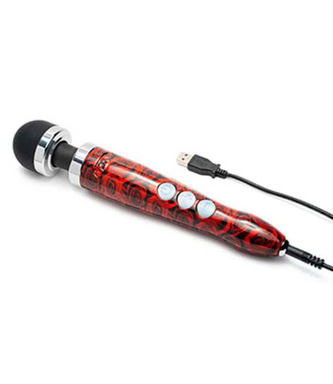 Die Cast 3R Rechargeable Wand Massager -  Rose Pattern