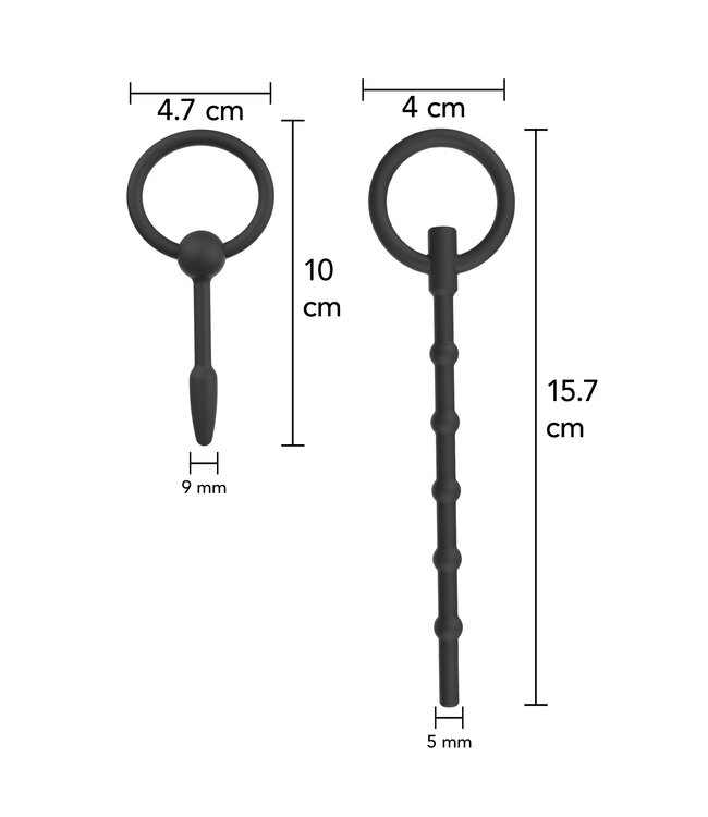 Hidden Desire Extreme Penis Plug Set Large 2 pcs