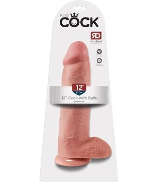 King Cock Cock with Balls - 12 inch/ 30,5 cm