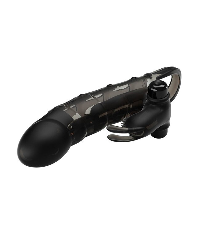 Pretty Love - Cuper - Penis Sleeve + Rabbit Vibrator - Zwart