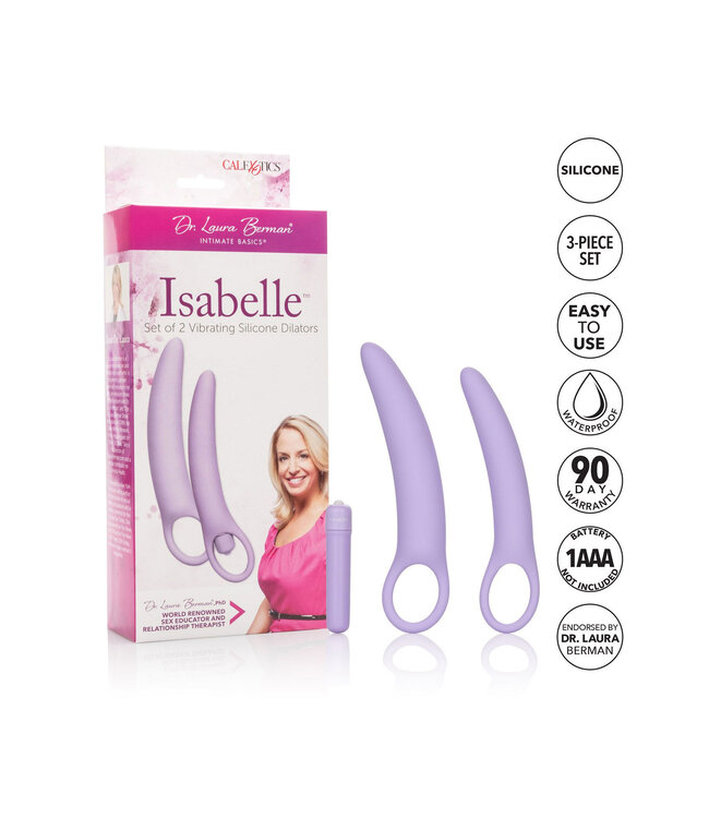 Set of 2 Vibrating Silicone Dilators