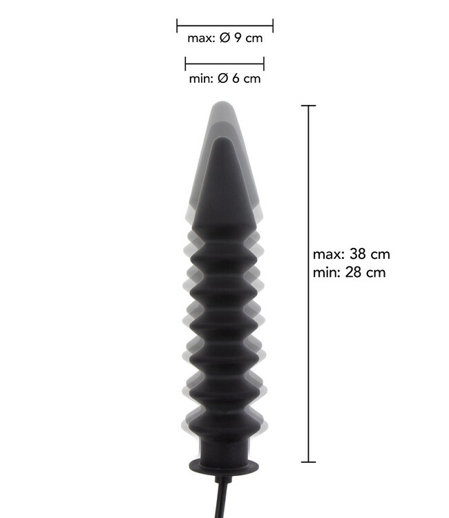 Hidden Desire Extreme Inflatable Ribbed Plug - Expert
