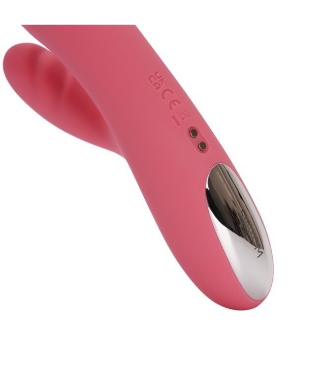 Svakom - Avery Powerful Thrusting Vibrator Strawberry Pink