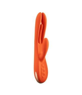 HoneyPlayBox - Terri App-controlled Kinky Finger Tapping Rabbit Vibrator Orange