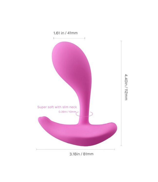 HoneyPlayBox - OLY 2 Pressure Sensing App-enabled Wearable Clit & G Spot Vibrator Pink