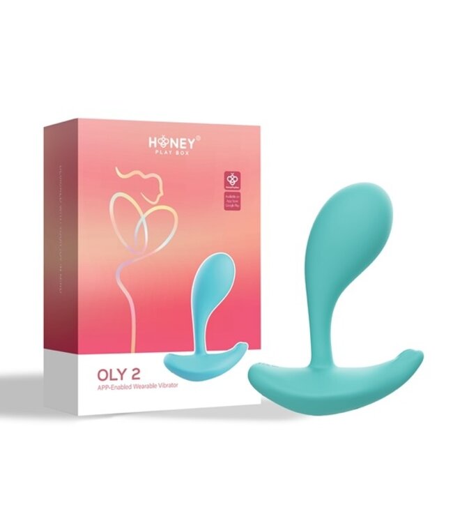 HoneyPlayBox - OLY 2 Pressure Sensing App-enabled Wearable Clit & G Spot Vibrator Turquoise