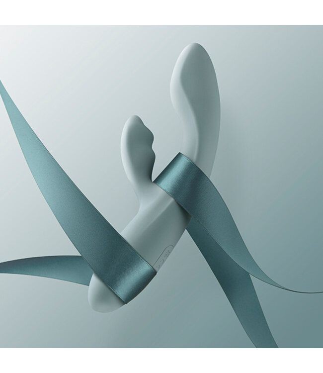 Svakom - Chica App-Controlled Warming G-spot and Clitoris Vibrator Turquoise Grey