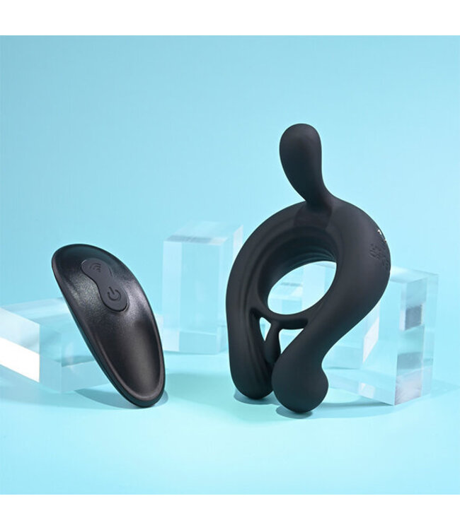 Playboy Pleasure - Triple Play Cockring Black