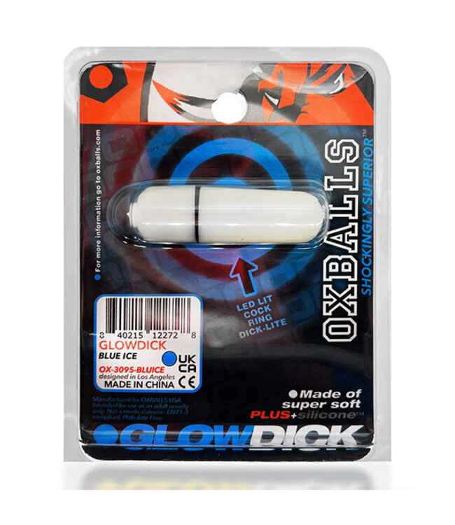 Oxballs - Glowdick Cockring With Led Blue Ice
