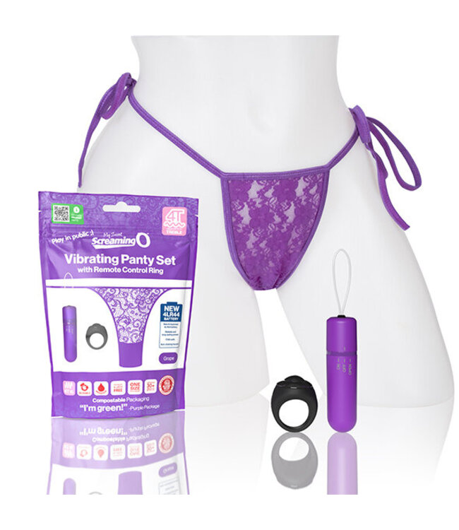 The Screaming O - My Secret Screaming O 4T Panty Vibe Grape