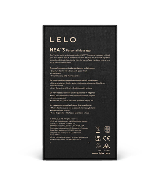 Lelo - Nea 3 Personal Massager Pitch Black