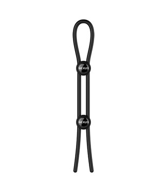 Nexus Nexus - Forge Double Adjustable Lasso Silicone Cock Ring Zwart
