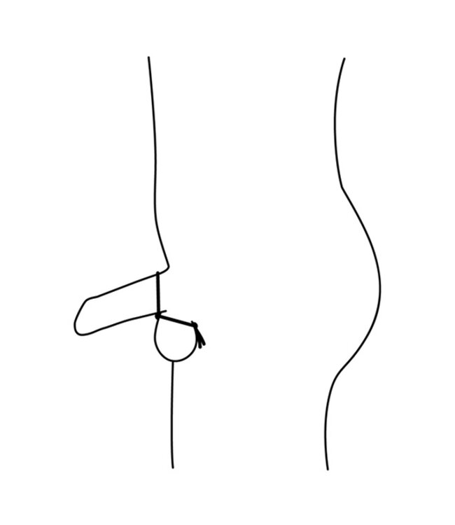 Nexus - Forge Double Adjustable Lasso Silicone Cock Ring Zwart