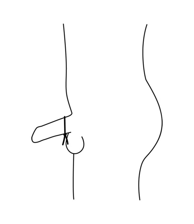 Nexus - Forge Single Adjustable Lasso Silicone Cock Ring Zwart