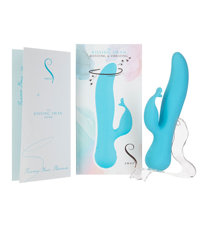 Swan - The Kissing Swan Rotating & Vibrating Blue