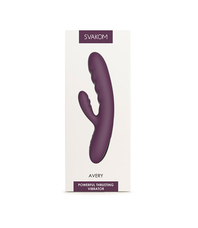 Svakom - Avery Powerful Thrusting Vibrator Lila