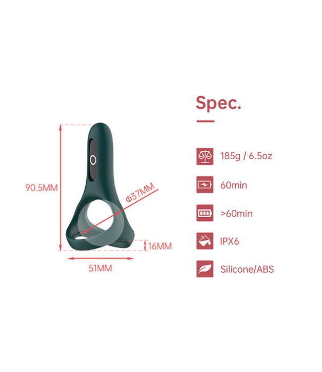 Magic Motion - Rise Smart Wearable Cockring Green