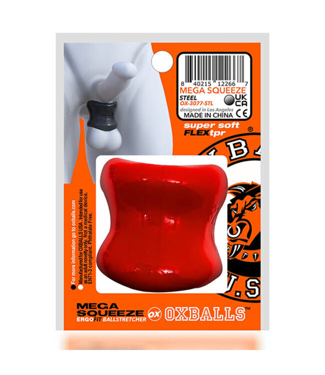 Oxballs - Mega Squeeze Ergofit Ballstretcher Red