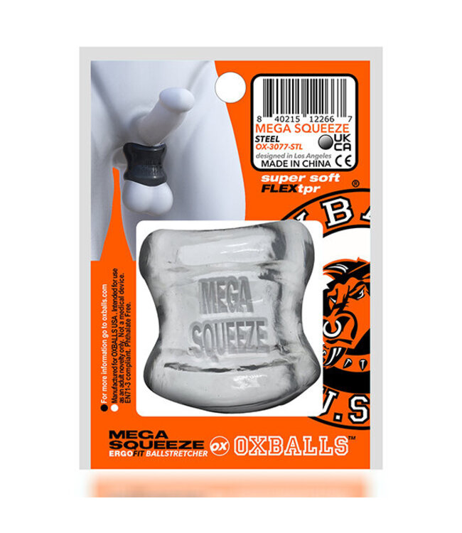 Oxballs - Mega Squeeze Ergofit Ballstretcher Clear