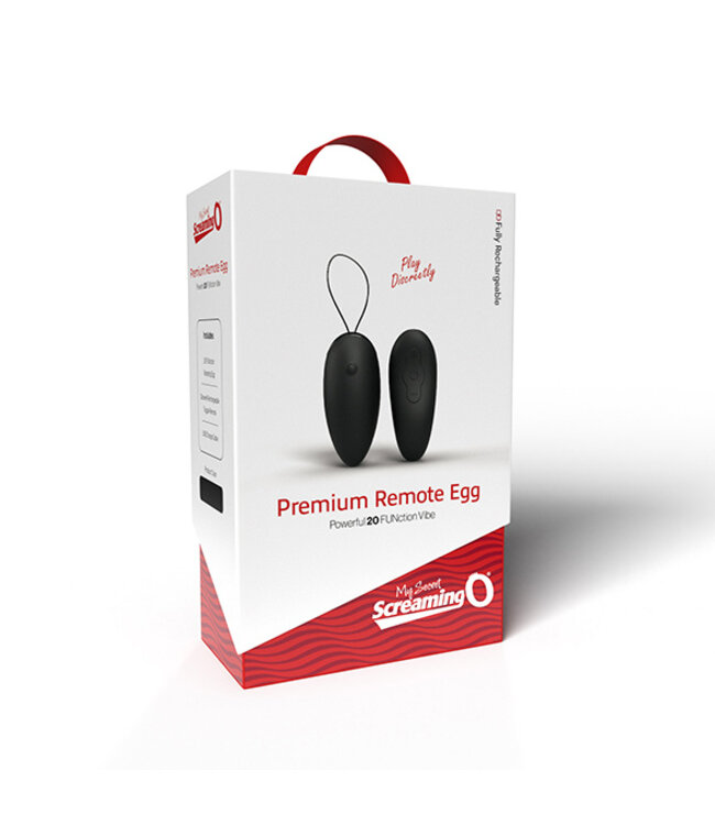 The Screaming O - Premium Remote Egg Zwart