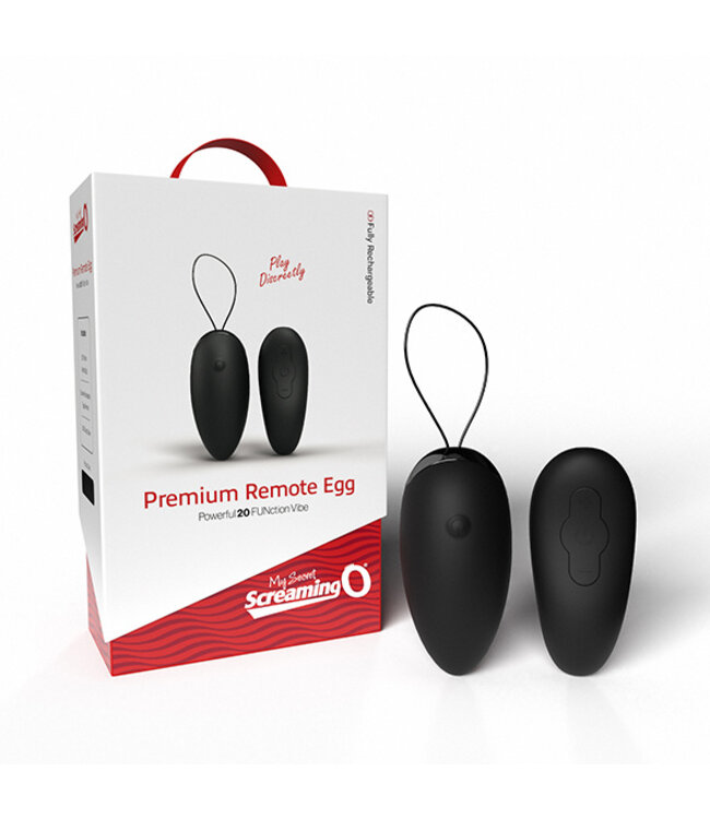 The Screaming O - Premium Remote Egg Zwart