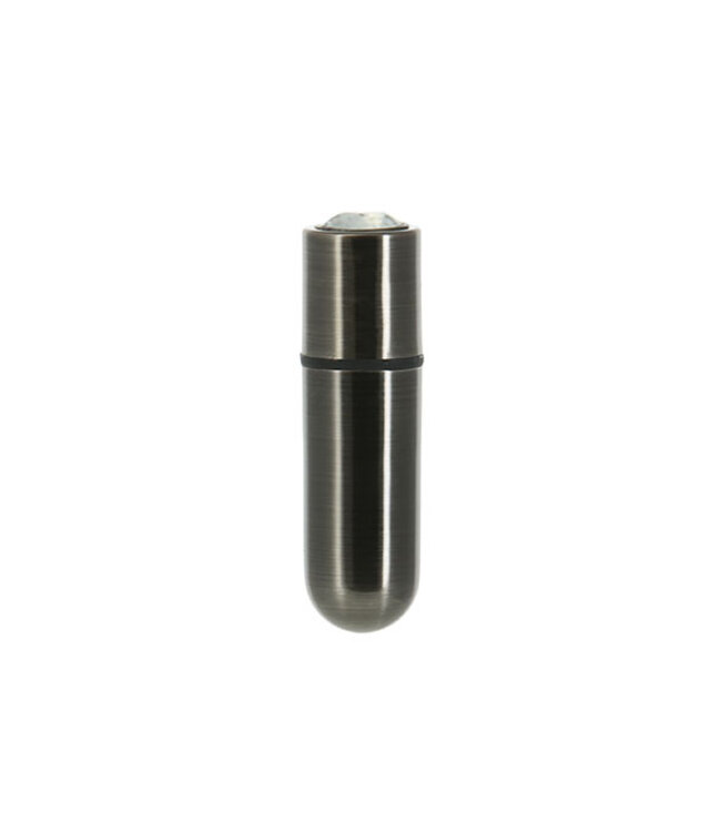 PowerBullet - First Class Mini Bulllet met Kristal 9 Standen Gun Metal