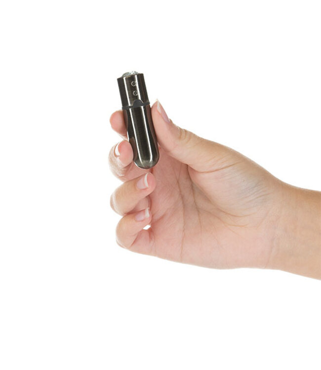 PowerBullet - First Class Mini Bulllet met Kristal 9 Standen Gun Metal