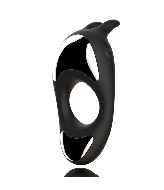 FeelzToys - Zeus Dual Vibe Penisring Zwart