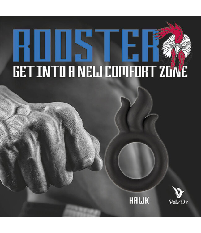 Velv'Or - Rooster Hawk Flaming Crest Cock Ring