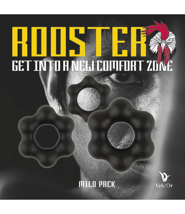 Velv'Or - Rooster Milo Pack Set of Robust Cock Rings