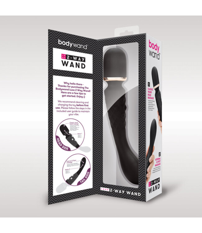 Bodywand - Luxe 2-Way Wand Large Zwart
