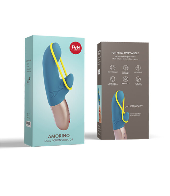 Fun Factory - Amorino Mini Vibrator Petrol & Neon Geel