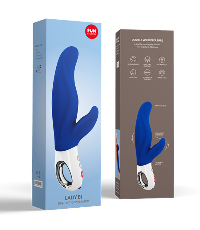 Fun Factory - Lady Bi Dual Vibrator Blauw