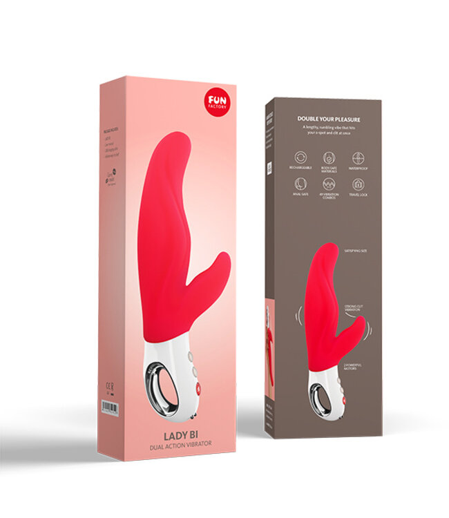 Fun Factory - Lady Bi Dual Vibrator Rood