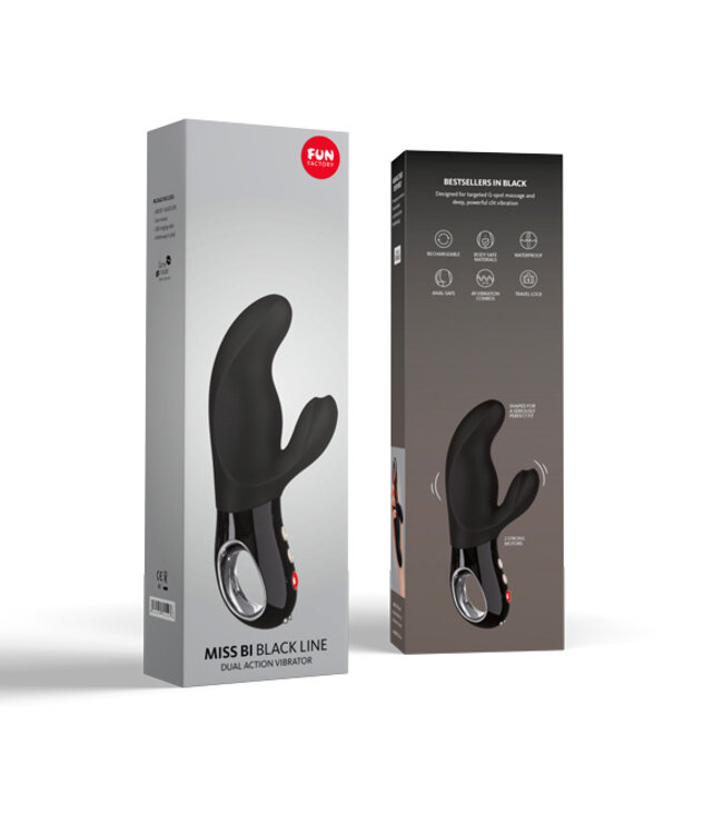 Fun Factory - Miss Bi Rabbit Vibrator Zwart