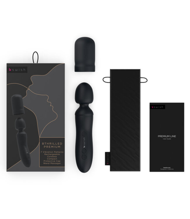 B Swish - bthrilled Premium Wand Vibrator Zwart