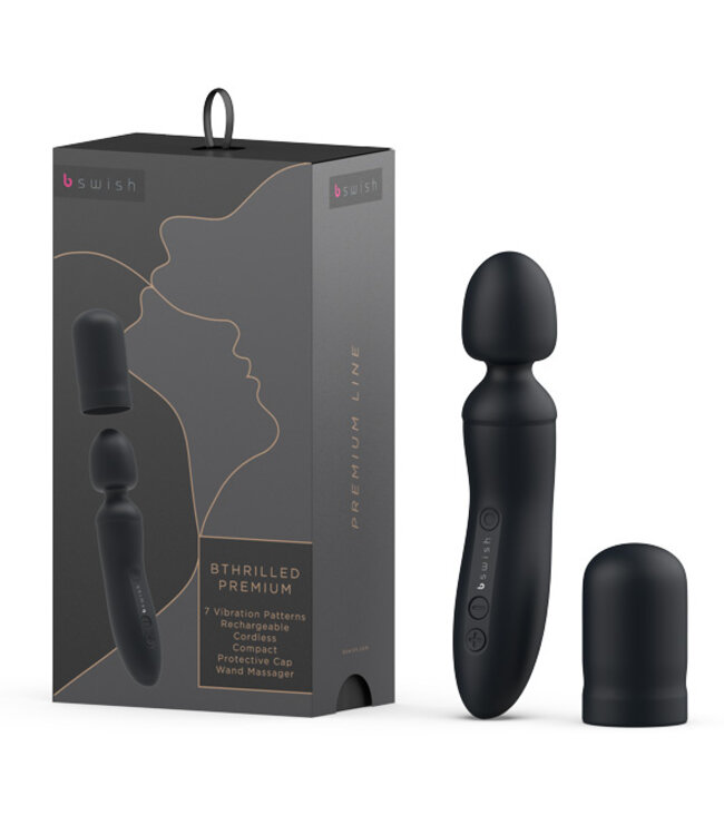 B Swish - bthrilled Premium Wand Vibrator Zwart