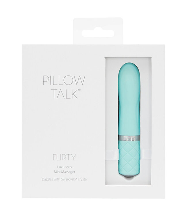 Pillow Talk - Flirty Mini Massager Blauwgroen