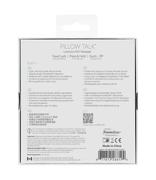 Pillow Talk - Flirty Mini Massager Blauwgroen